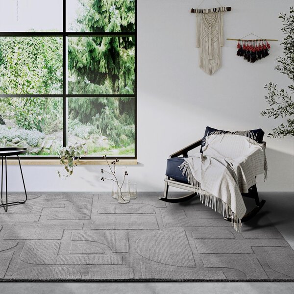 Covor gri țesut manual din lână 120x170 cm Alexis – Villeroy&Boch