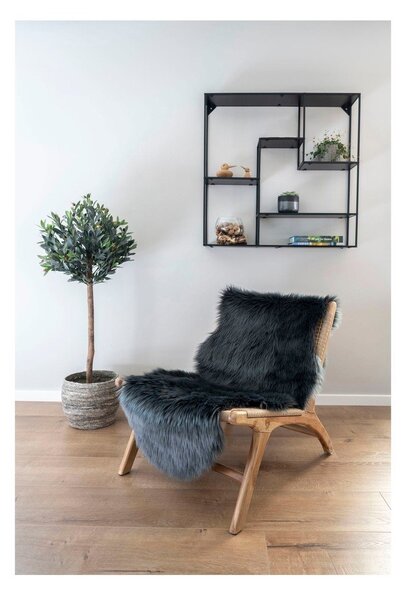Covor tip traversă gri antracit sintetic 60x180 cm – House Nordic