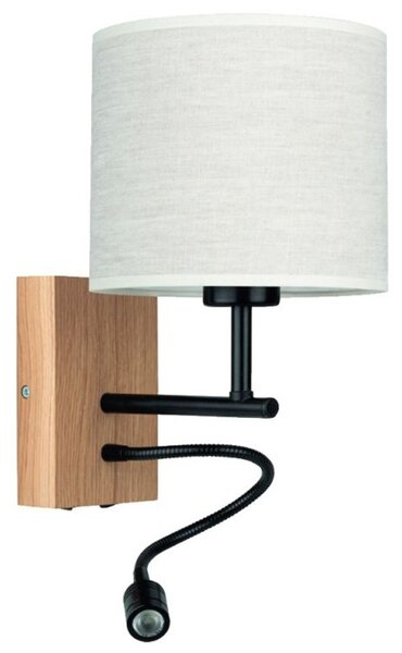 Corp de iluminat flexibil Spot-Light 57291974 BOHO 1xE27/25W + LED/1W/230V stejar