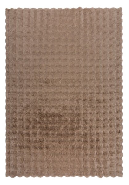 Blană maro sintetică 160x230 cm Waffle Faux Fur – Flair Rugs