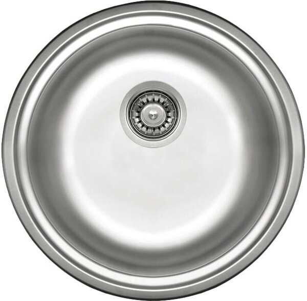 Deante Twist, chiuvetă blat din oțel inoxidabil cu 1 cameră B/O 420x170 3,5" + sifon, model satinat, ZHC_0803