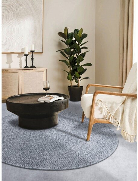 Covor gri țesut manual rotund din lână ø 160 cm Francois – Villeroy&Boch