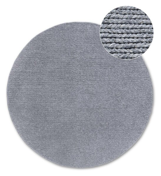 Covor gri țesut manual rotund din lână ø 160 cm Francois – Villeroy&Boch