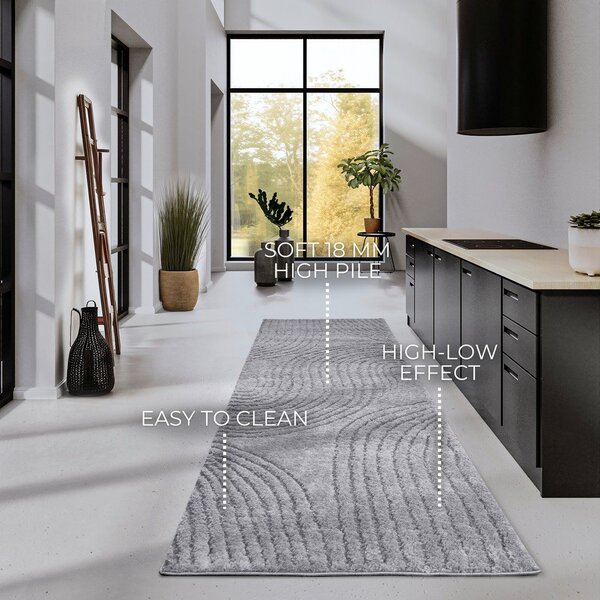 Covor tip traversă gri 80x240 cm Pigment Light Grey – Elle Decoration