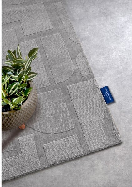 Covor tip traversă gri țesut manual din lână 80x250 cm Alexis – Villeroy&Boch