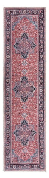 Covor tip traversă burgundy lavabil din amestec de fibre reciclate 60x230 cm Windsor – Flair Rugs
