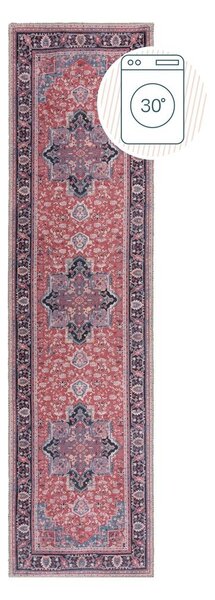 Covor tip traversă burgundy lavabil din amestec de fibre reciclate 60x230 cm Windsor – Flair Rugs