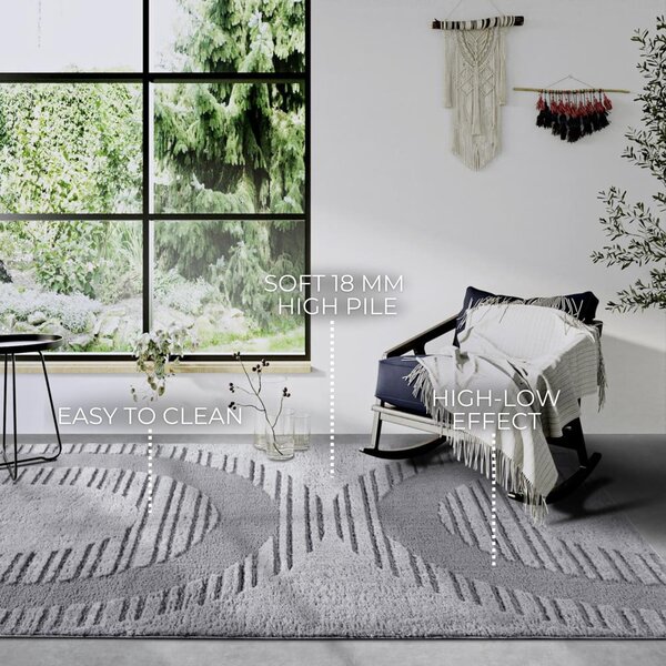 Covor gri 160x235 cm Bartoux Light Grey – Elle Decoration