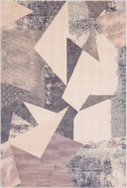 Covor roz/bej din lână 160x240 cm Braque alabaster – Agnella
