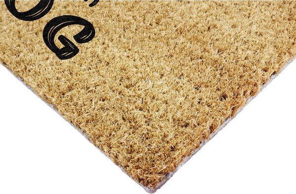 Covoraș de intrare din fibre de nucă de cocos 40x60 cm Life Is Better With a Dog – Artsy Doormats