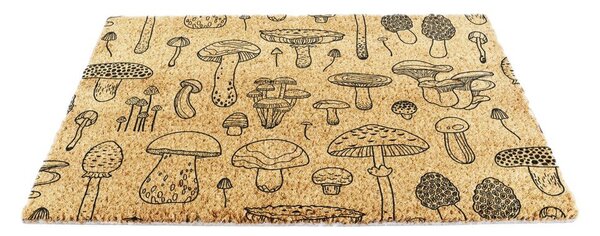 Covoraș de intrare din fibre de nucă de cocos 40x60 cm Mushrooms – Artsy Doormats