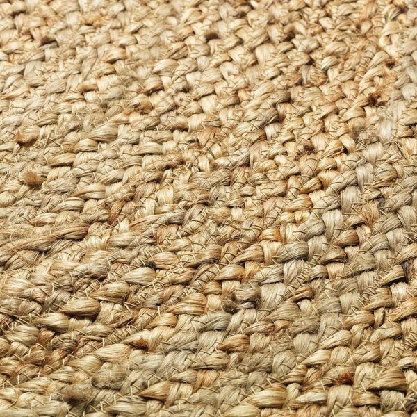Covor negru-natural rotund ø 120 cm Shira – douceur d'intérieur