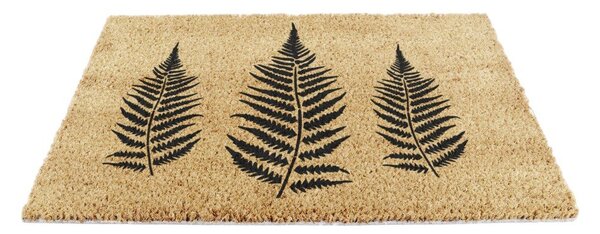 Covoraș de intrare din fibre de nucă de cocos 40x60 cm Fern Leaf – Artsy Doormats
