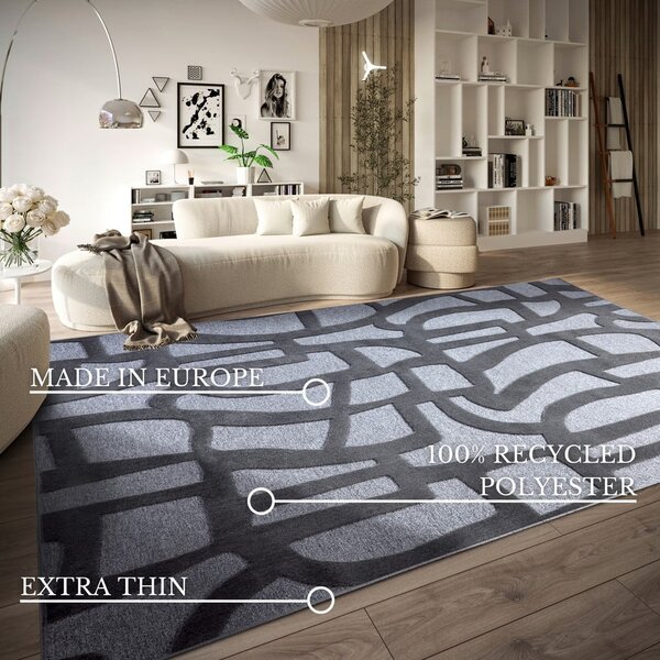 Covor albastru închis din fibre reciclate 160x230 cm Therese – Villeroy&Boch