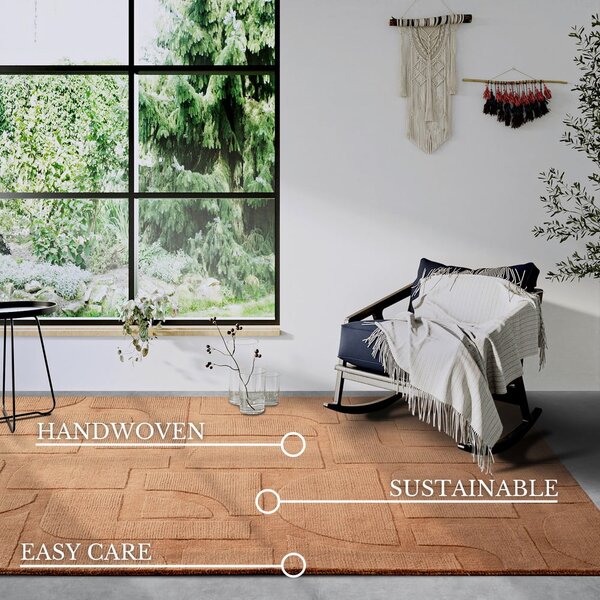 Covor maro țesut manual din lână 160x230 cm Alexis – Villeroy&Boch