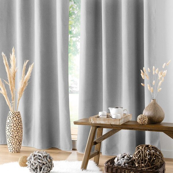 Draperie gri deschis antifonică 140x260 cm Jupiter – douceur d'intérieur