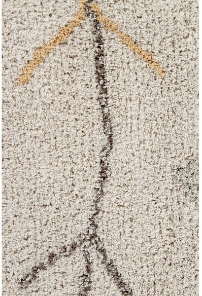 Covor bej lavabil/țesut manual din bumbac 140x200 cm Kaarol Earth – Lorena Canals