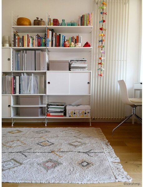 Covor bej lavabil/țesut manual din bumbac 140x200 cm Kaarol Earth – Lorena Canals