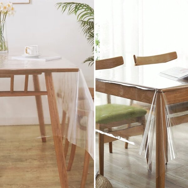 Fata de masa transparenta Pufo Simple, 140 x 250 cm, protectie eleganta si practica pentru masa