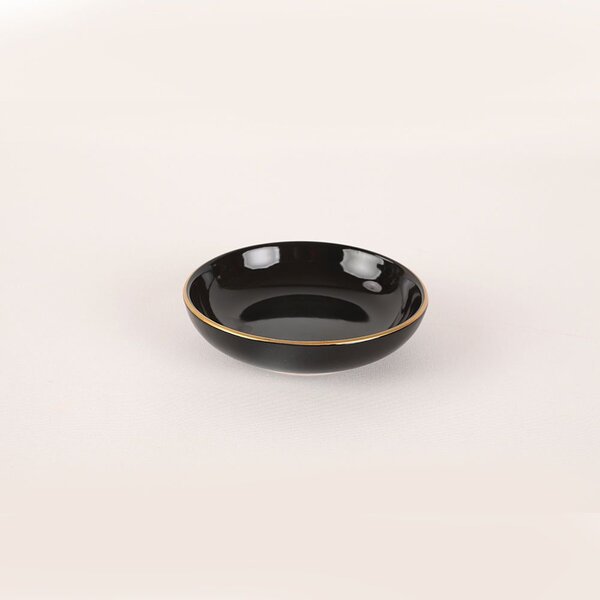 Set cina 275KRM1663, 44 piese, negru, ceramica