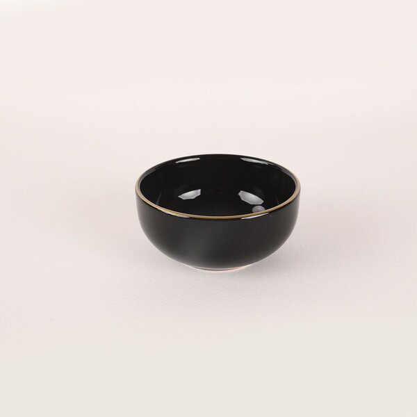 Set cina 275KRM1663, 44 piese, negru, ceramica