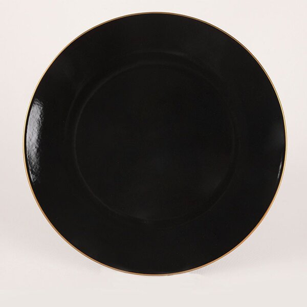 Set cina 275KRM1663, 44 piese, negru, ceramica