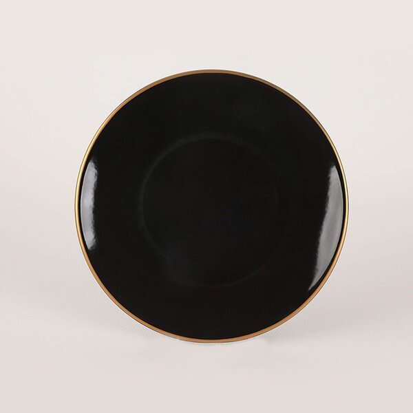 Set cina 275KRM1663, 44 piese, negru, ceramica