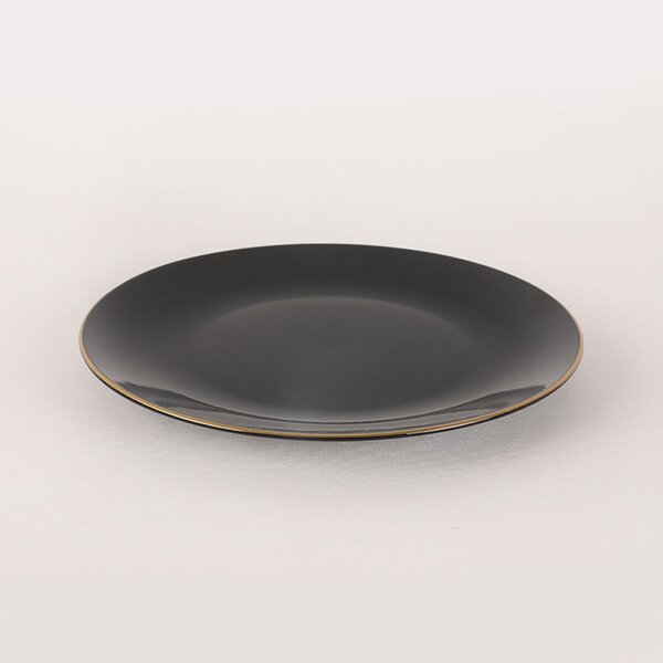 Set cina 275KRM1663, 44 piese, negru, ceramica