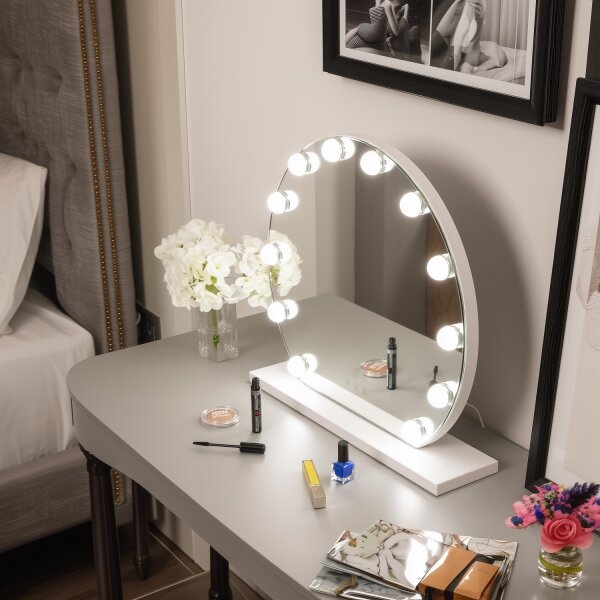 Oglindă LED dimabilă pentru machiaj Brilagi HOLLYWOOD LED/12W/230V 3000/4000/6500K