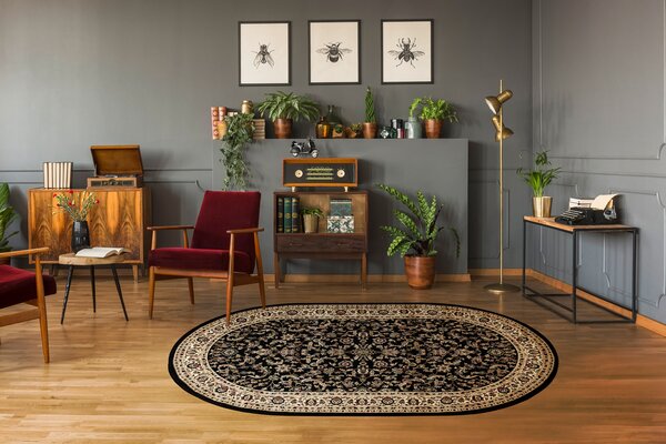 Covor Royal Adr oval model 1745 negru