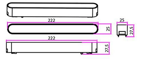 Lampa LED de interior, IP20, 12W, temperatura culoare 4000K, 48V DC, alb mat