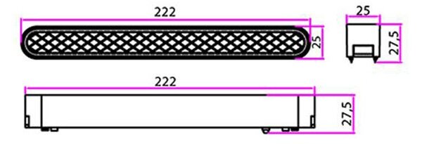 Spot LED SMD liniar, lumina neutra, 12W, 720 lm, carcasa aluminiu, alb mat