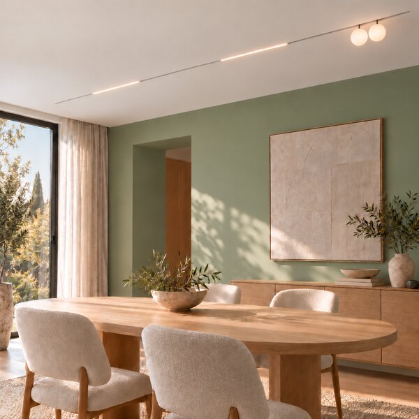Sina magnetica ALBA cu MONTAJ INCORPORAT pentru placari LUXON