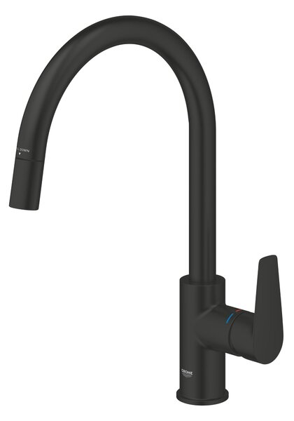 Grohe Start Edge baterie bucătărie pe picior negru 305502430