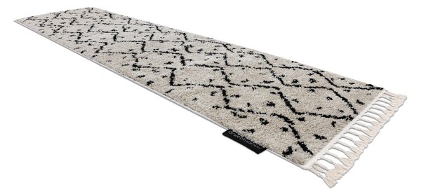 Covor, Traversa Berber TETUAN B751 zigzag cremă - pentru bucătărie, hol și coridor