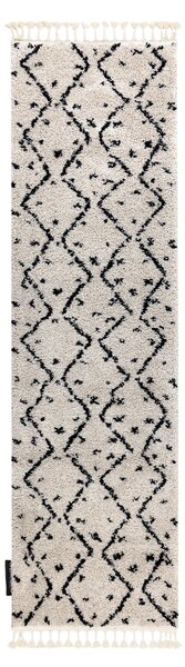 Covor, Traversa Berber TETUAN B751 zigzag cremă - pentru bucătărie, hol și coridor