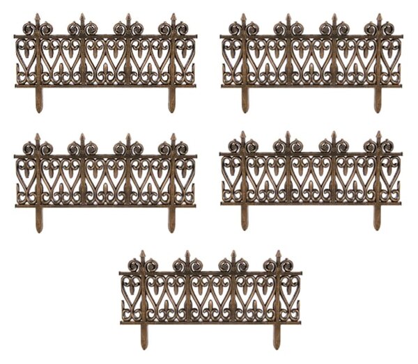 Set 5 gardulete decorative pentru gradina, Bronz, 62×35 cm