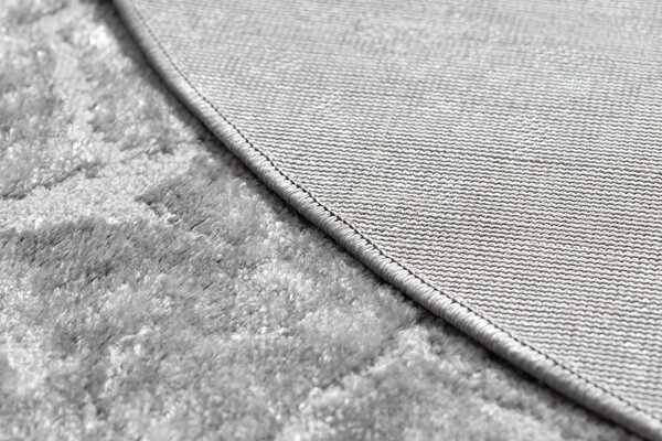 Covor MEFE modern Cerc 6185 Copac Lemn - structural două niveluri de lână gri
