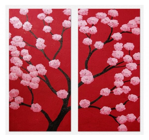 Set tablou 2 piese fosforescent Cires oriental
