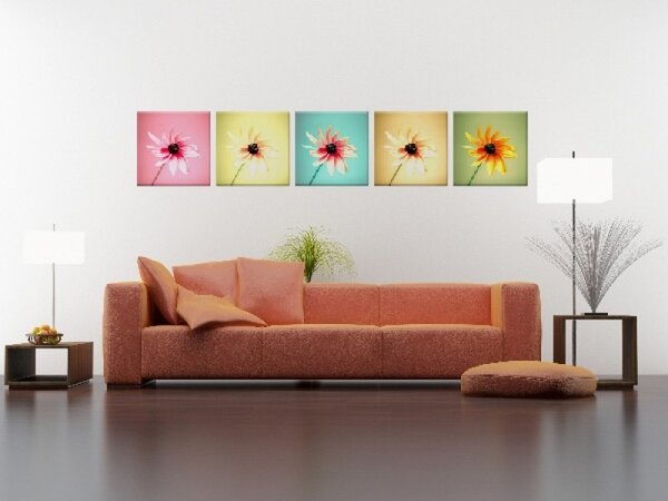 Set tablou fosforescent Margarete de perete