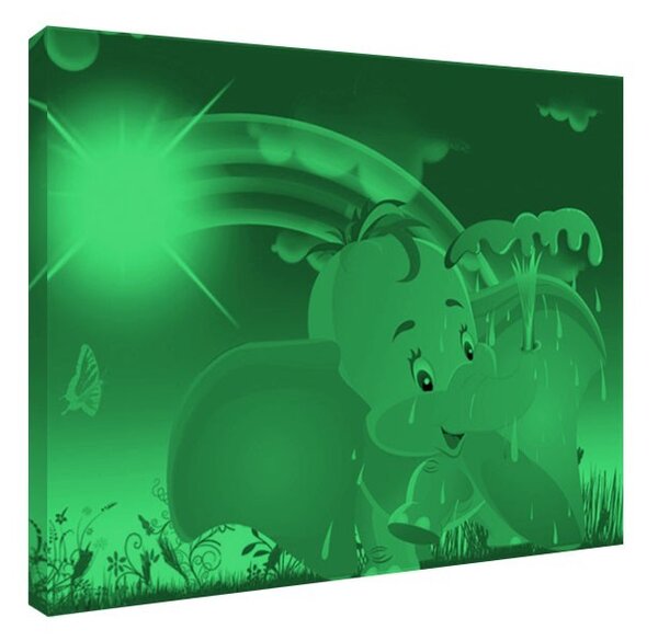 Tablou fosforescent Elefantel