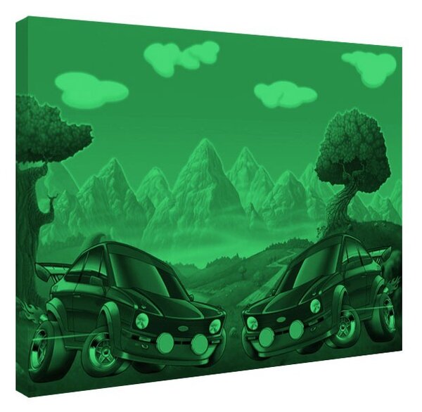 Tablou fosforescent Masinute