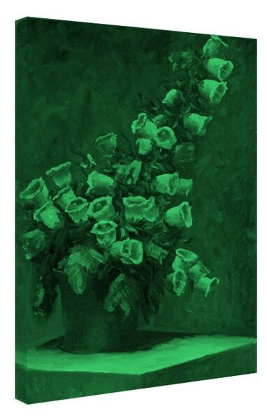 Tablou fosforescent Campanule roz