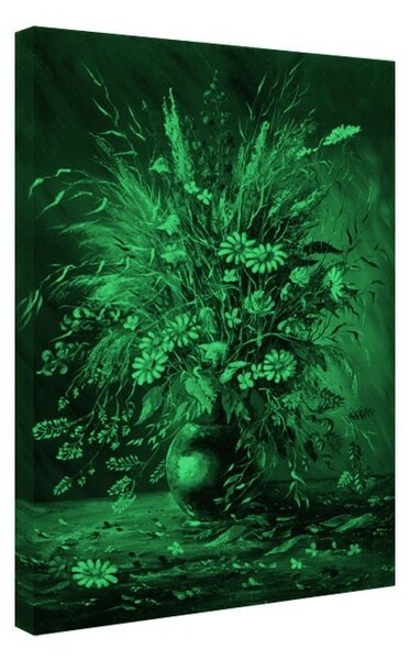 Tablou fosforescent Flori de vara in vaza