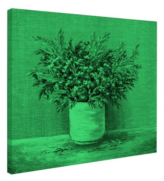 Tablou fosforescent Bulbuci de munte in vaza alba