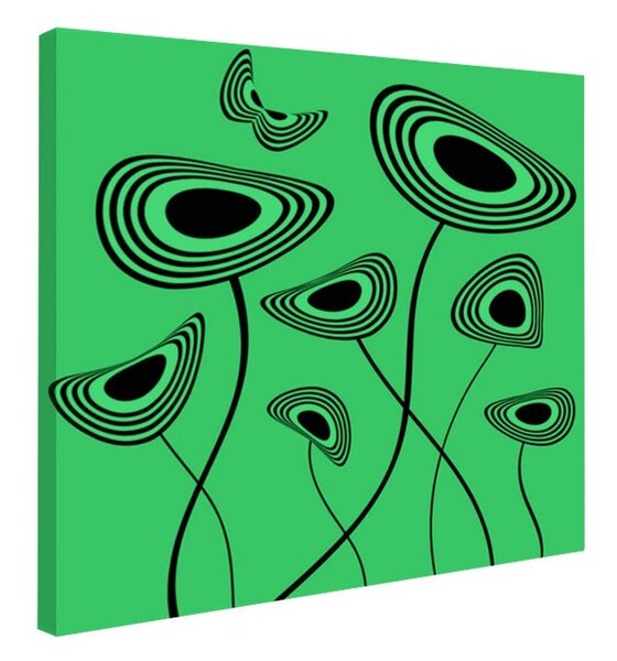 Tablou fosforescent Flori spatiale