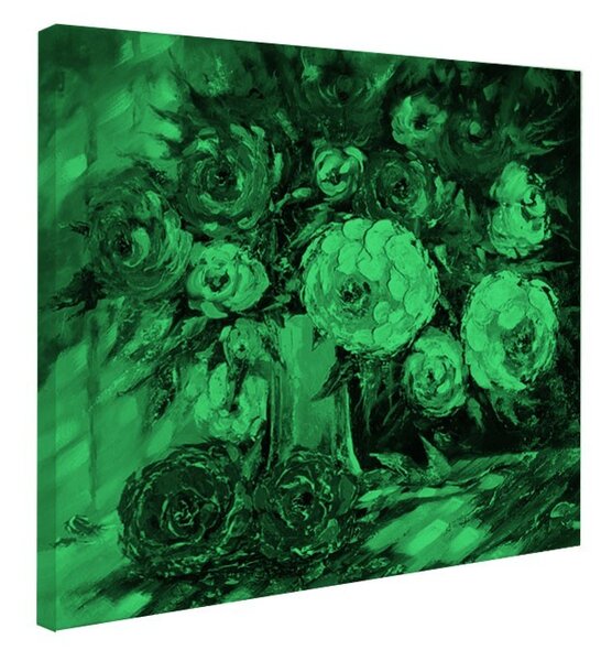 Tablou fosforescent Bujori