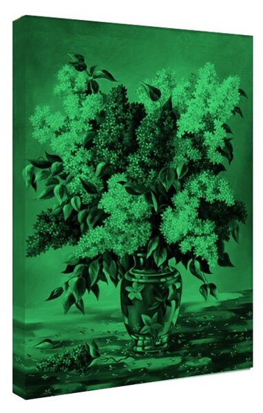 Tablou fosforescent Liliac multicolor