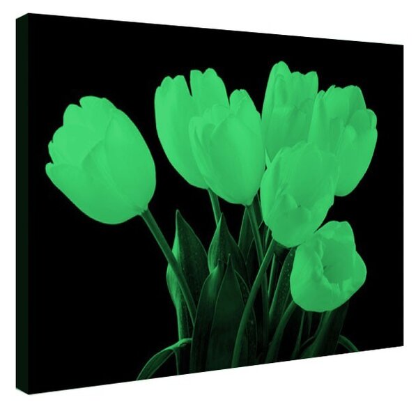 Tablou fosforescent﻿ Buchet lalele albe