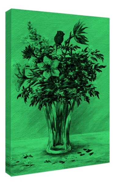 Tablou fosforescent Buchet de flori in vaza